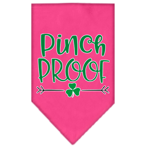 Pinch Proof Screen Print Bandana Bright Pink Small